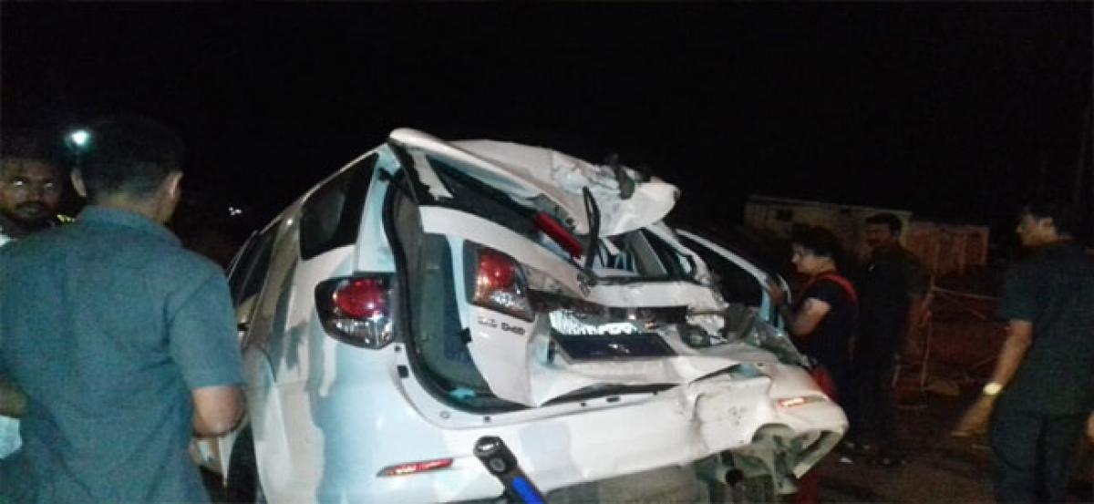 Warangal Police Commissioner escapes from major accident