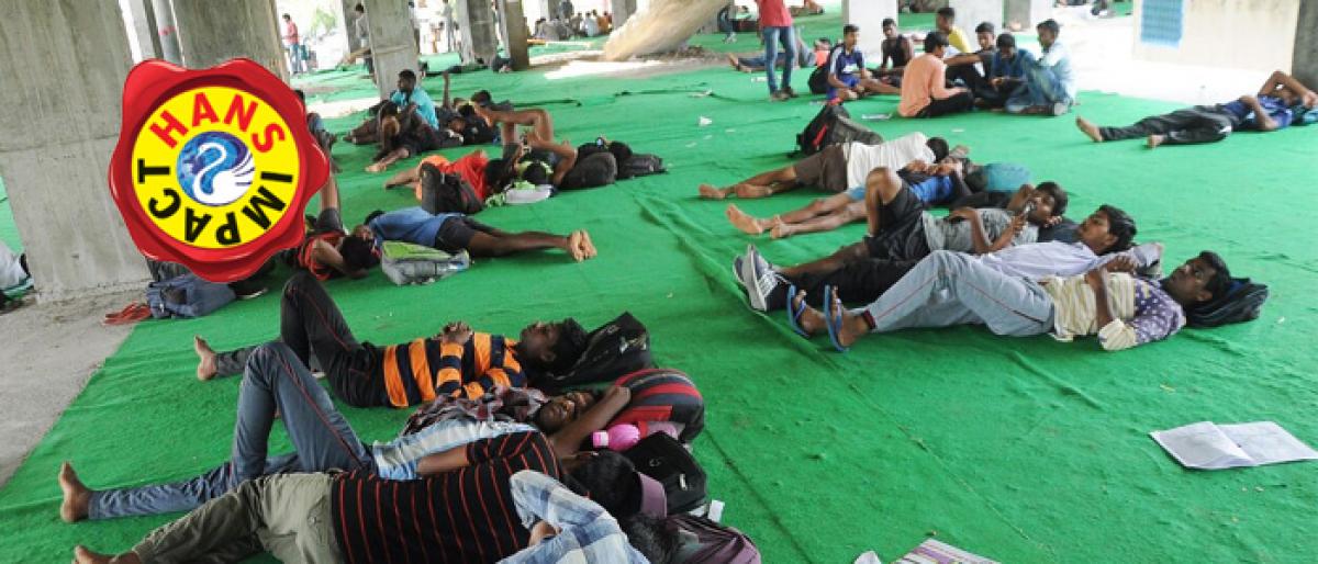 Army aspirants provided shelter at KUDA complex