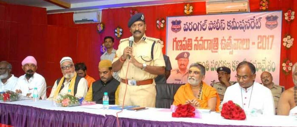 Worship clay Ganeshas, urges Warangal police chief