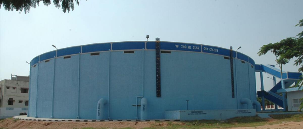 New 18 mn litre tank begins supplying water at Sainikpuri
