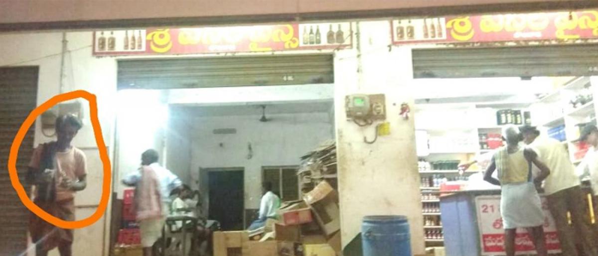 Drunkards trouble women as wine shops turn into bars in Akiveedu