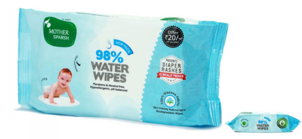 Mother Sparsh Launches India’s First Eco-Friendly Water-Based Baby Wipes