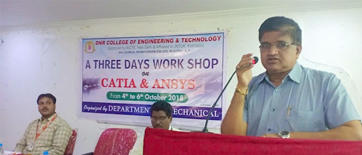 Workshop on CATIA, ANSYS begins in Bhimavaram