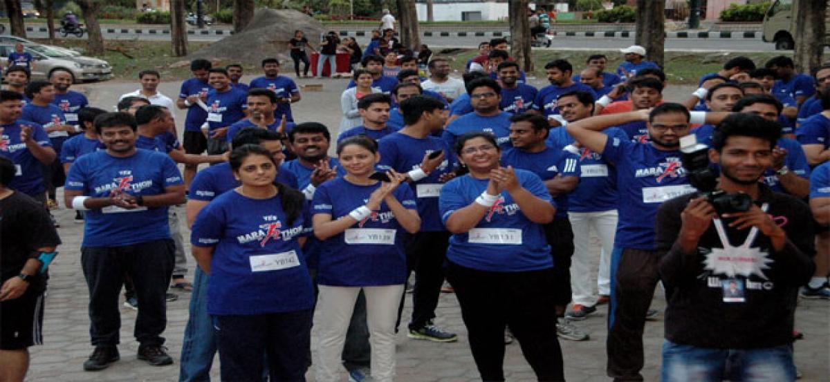 Yes Bank employees take part in 7k run