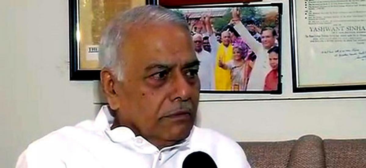 Govt confused development can be done through welfare schemes: Yashwant Sinha