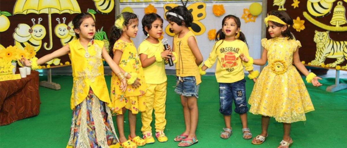 Yellow Day celebrated at Dafne Asiatic School