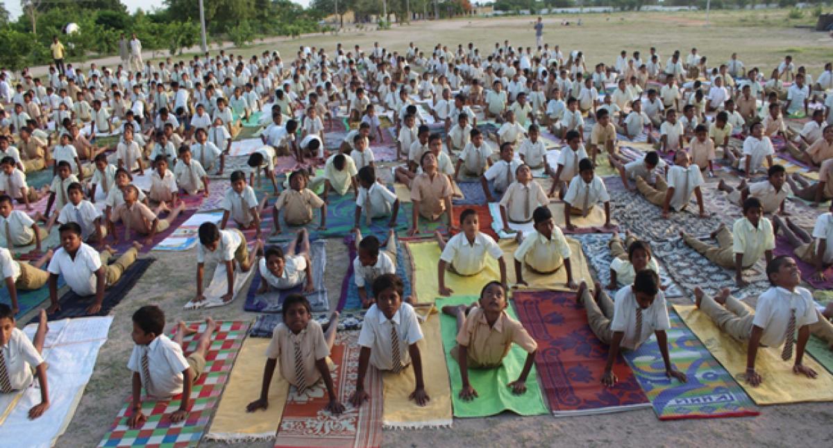 International Yoga Day observed in erstwhile Nalgonda district