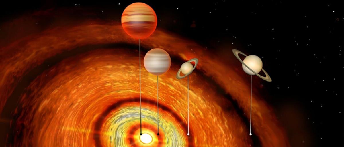 Four giant planets around young star discovered