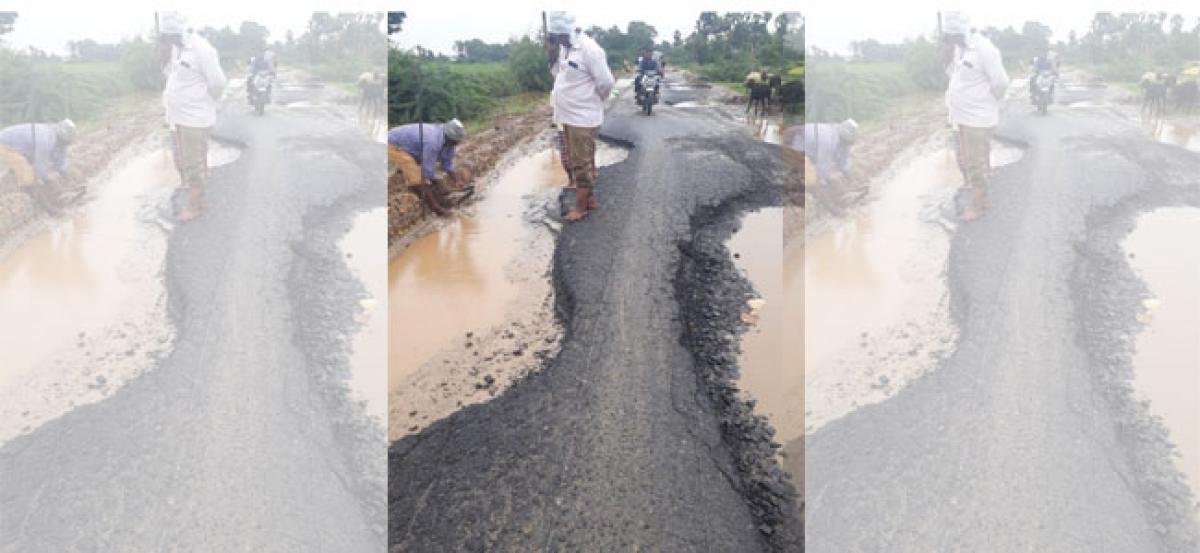 Damaged roads hit public transport