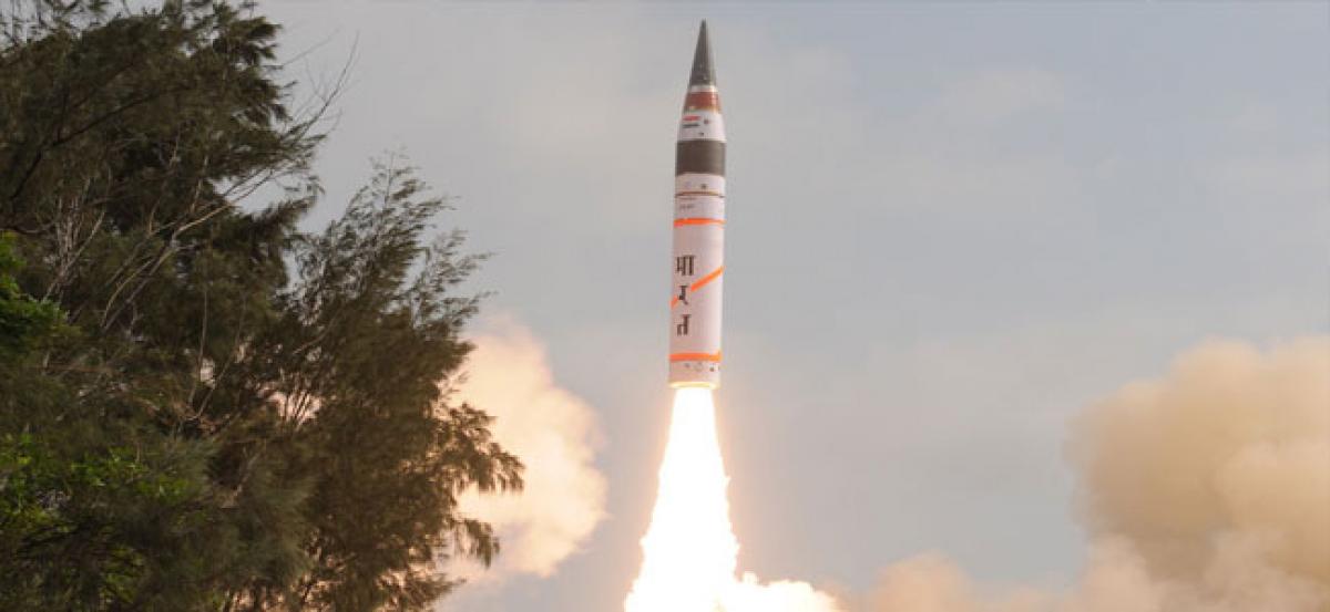 Nuclear-capable ICBM Agni-V test fired