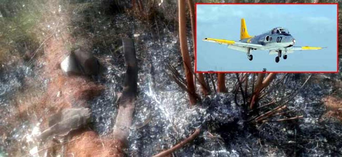 Trainer aircraft crashes in Siddipet, pilot safe