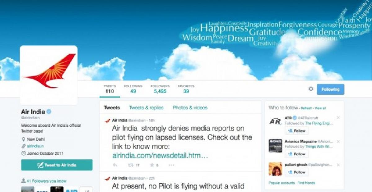 Air India Twitter account hacked; restored later