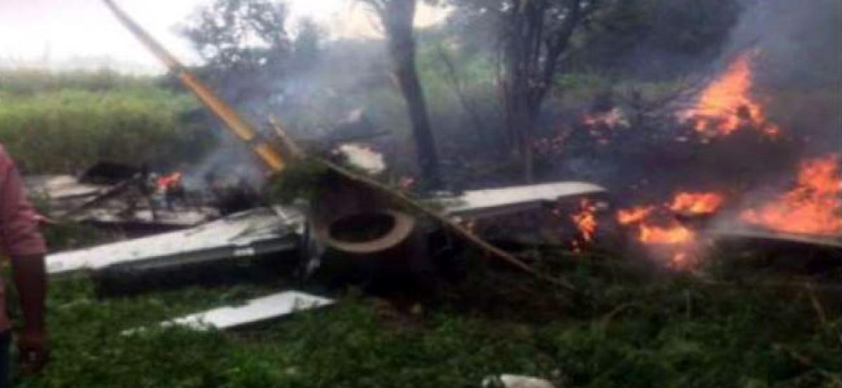 Telangana: IAF trainee aircraft crashes in Keesara