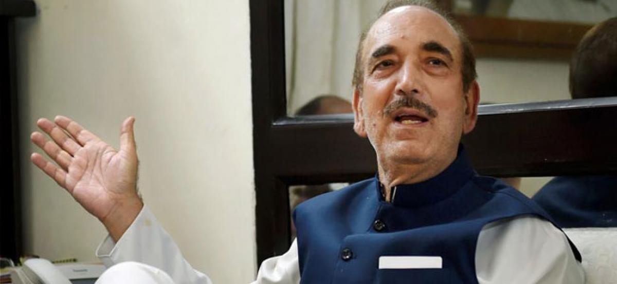 BJP demands action against Ghulam Nabi Azad for his army remarks