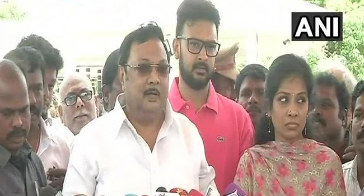 Fathers relatives on my side: Karunanidhis son Alagiri