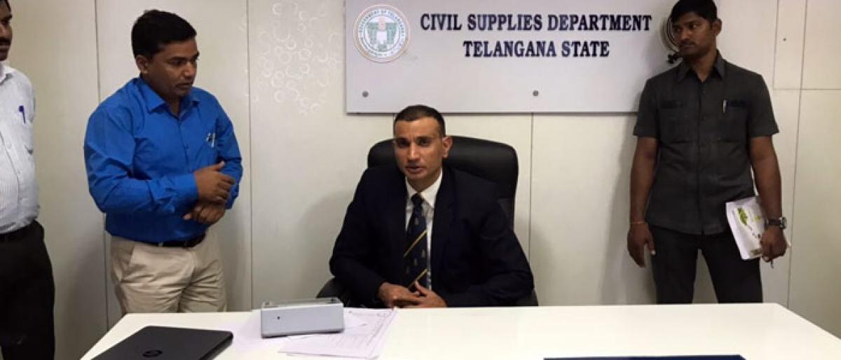 Akun Sabharwal takes charge as Telanganas Civil Supplies Commissioner