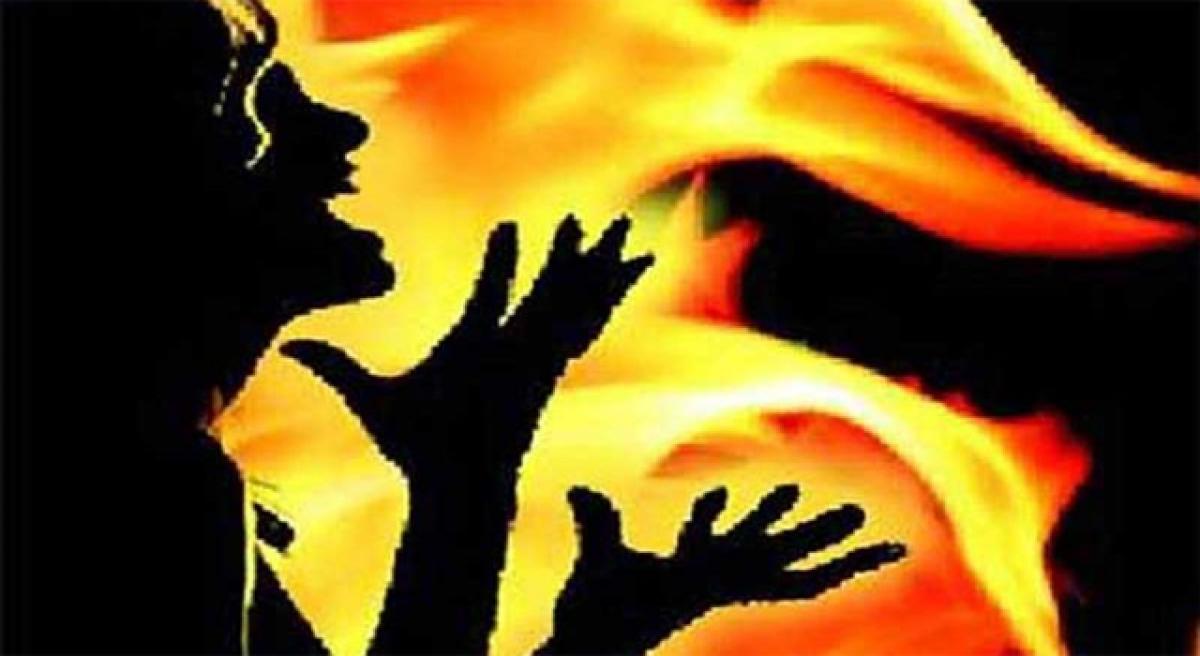 81-yrs-old woman burnt alive
