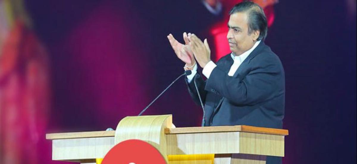 Mukesh Ambani announces launch of high speed fixed line services for homes