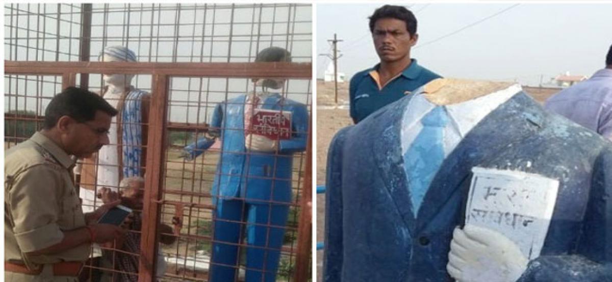 Ambedkars statues vandalised in Madhya Pradesh