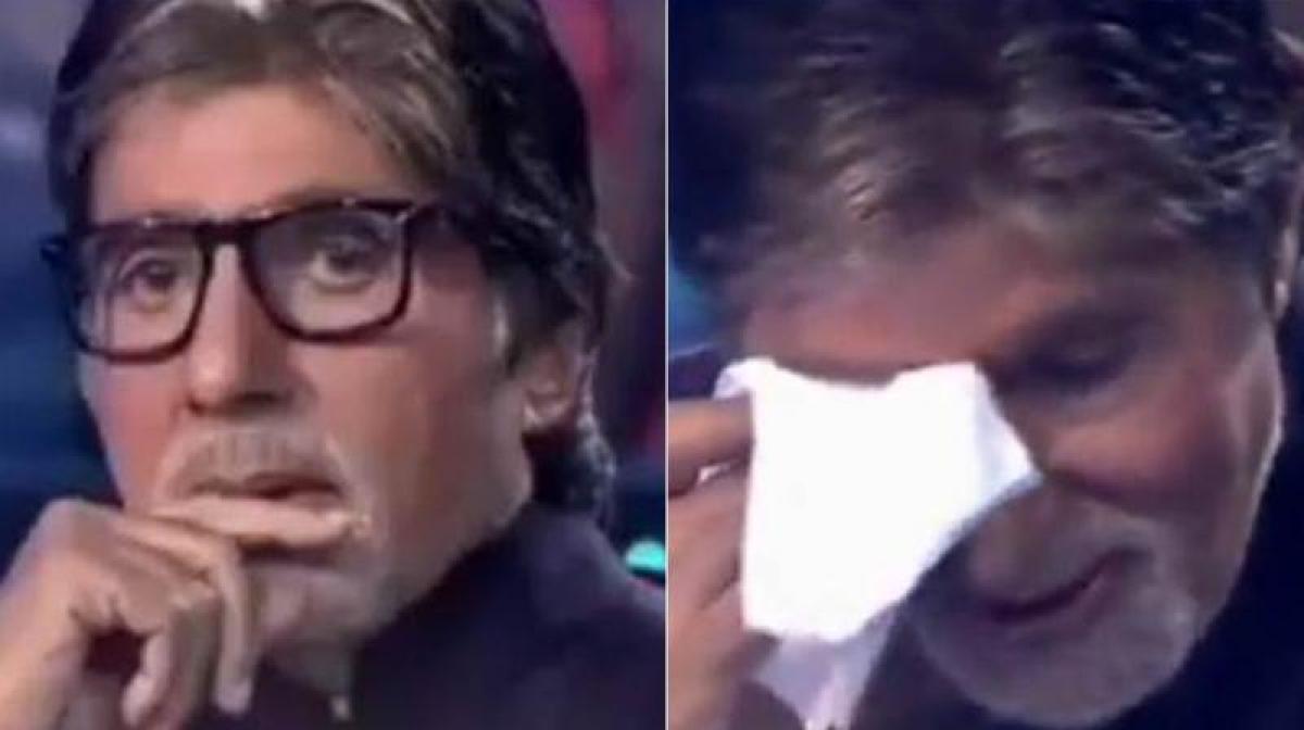 KBC: Big B gets emotional after watching birthday surprise video of his alma mater