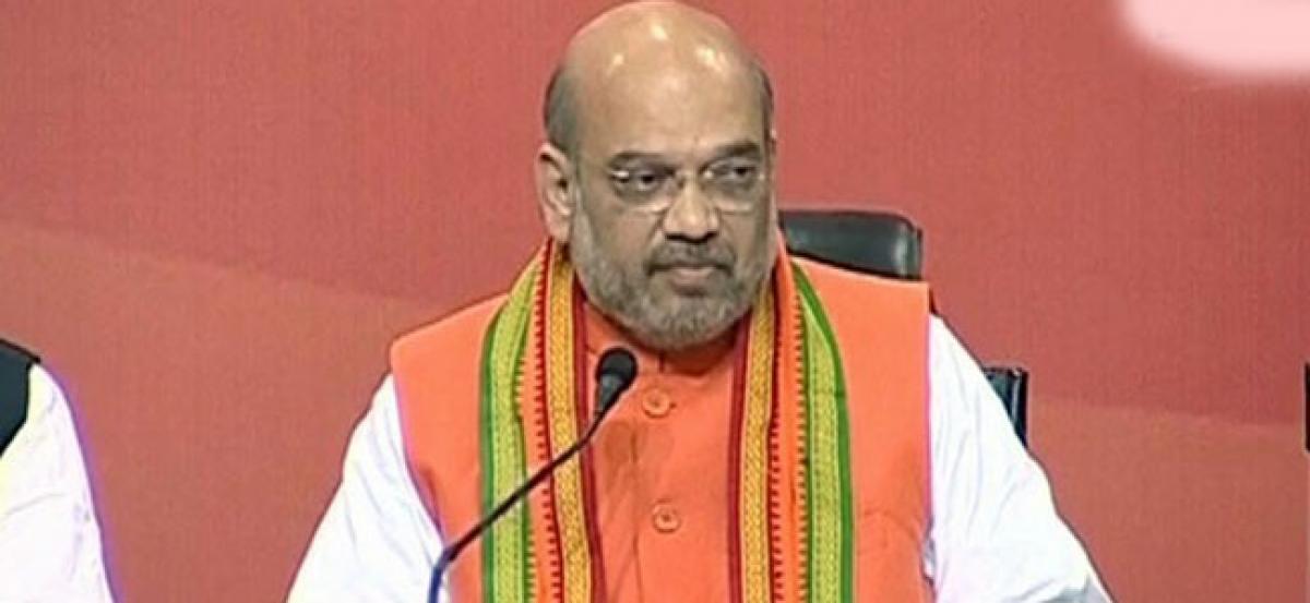 Amit Shah blames Congress for poor GSDP of NE states