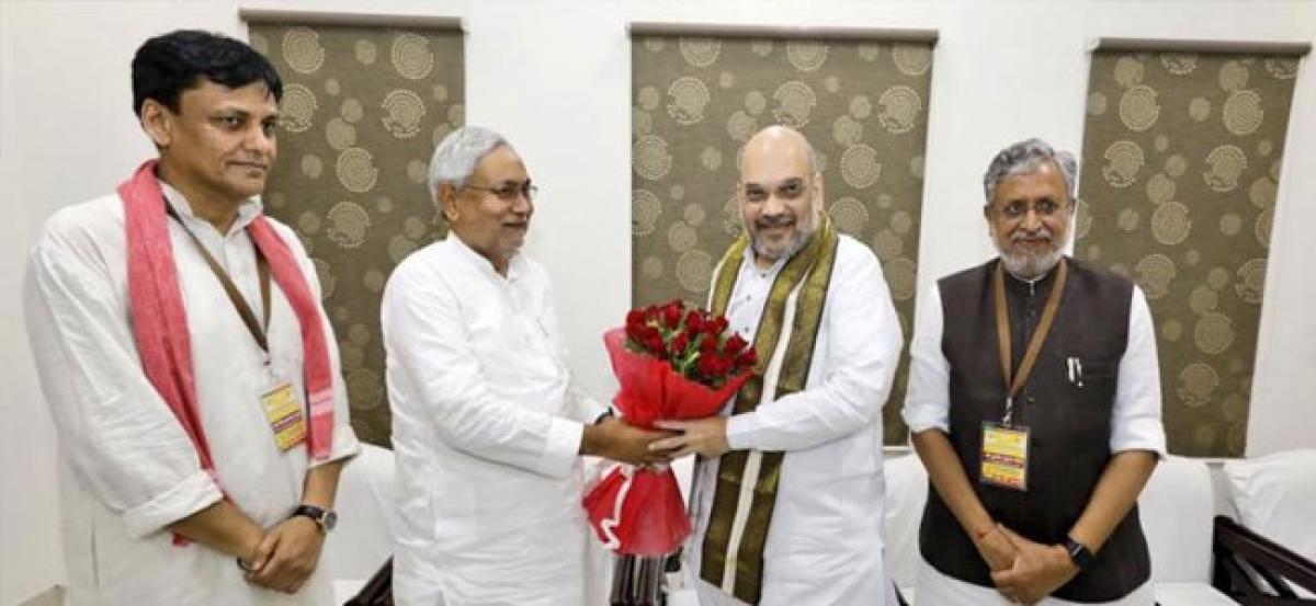 Seat sharing challenge for NDA in Bihar despite Nitish-Shah bonhomie