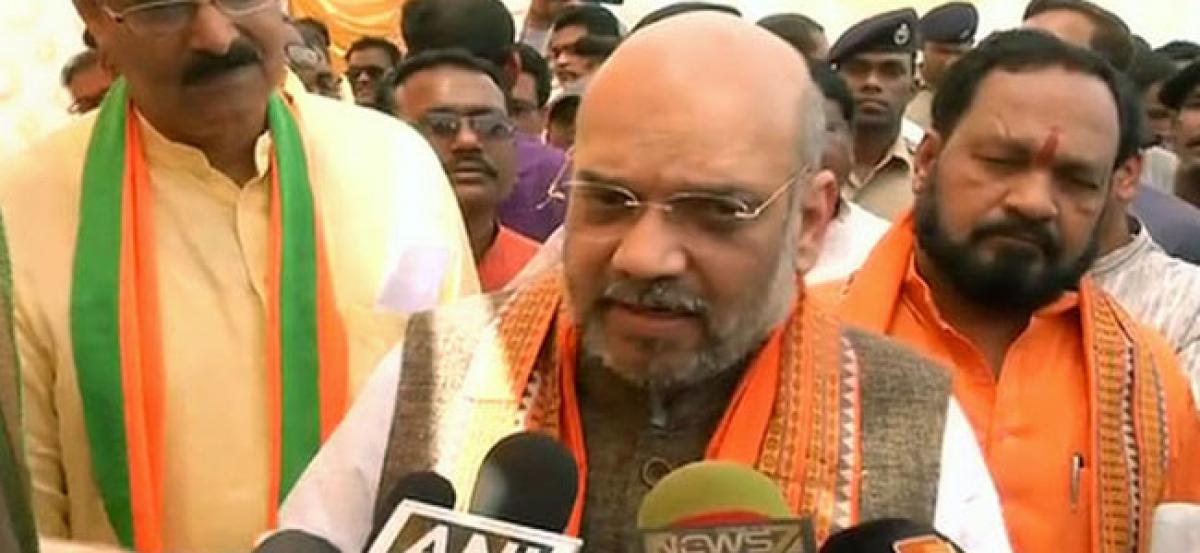 Amit Shah blames BJD for ignoring Odisha