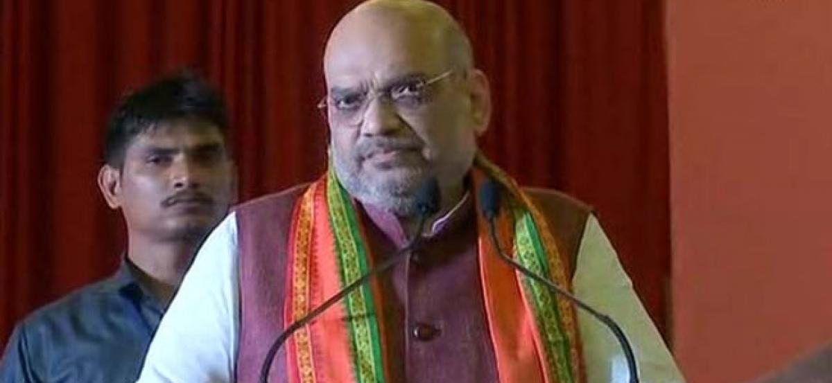 Congress using terms like saffron terror shameful: Amit Shah