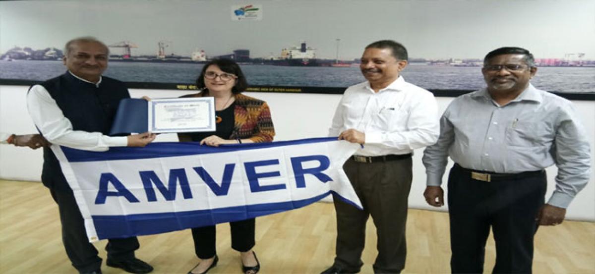 Dredging Corporation of India Limited gets AMVER award