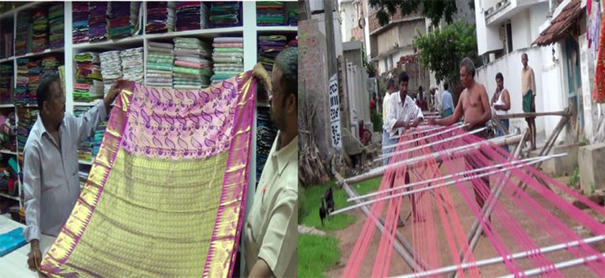 Handloom weavers facing a tough time