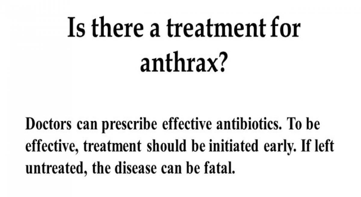 Treatment for anthrax sans medical reports