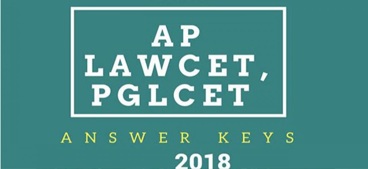 Answer Key released for AP LAWCET, PGLCET 2018