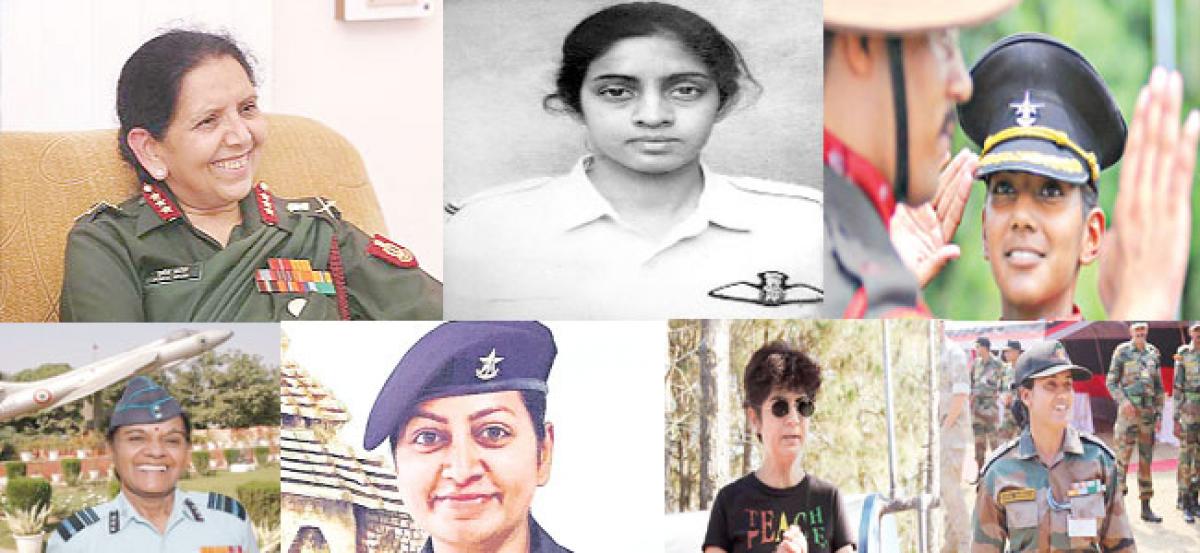Brave women from the indian armed forces