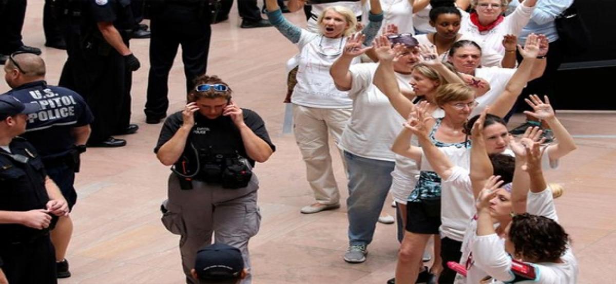 Over 500 arrested for participating in anti-Trump protest