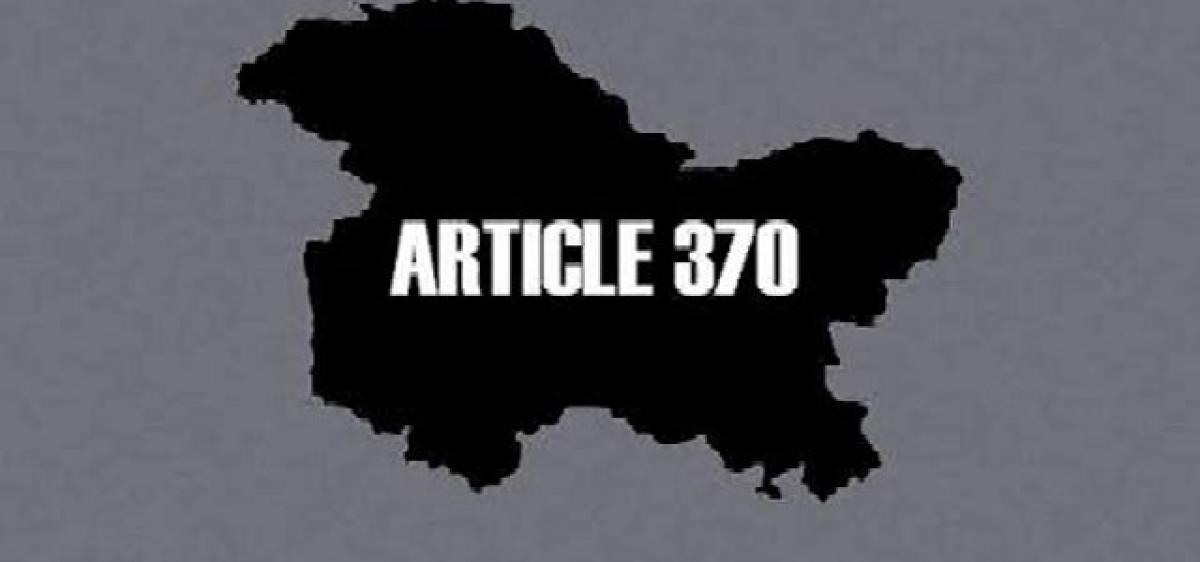 No proposal to scrap Article 370, says government