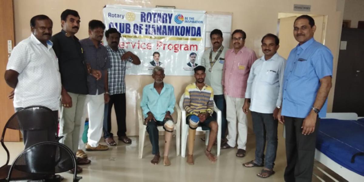 Artificial limbs distributed