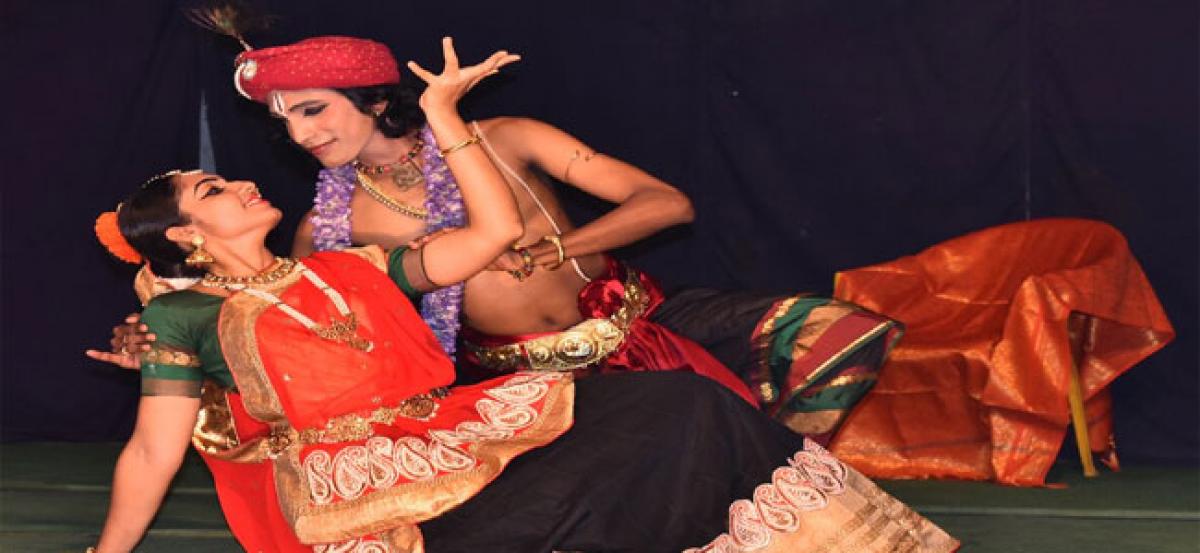 Artistes perform Moksham dance feature