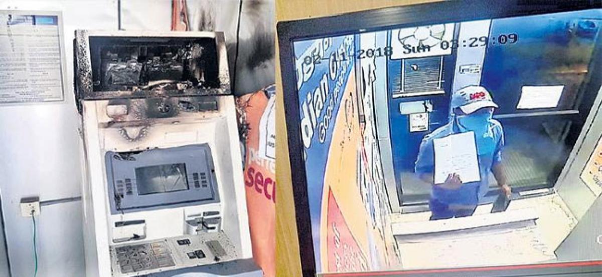 Man sets ATM on fire in Hyderabad, leaves behind 17-page letter on humanity