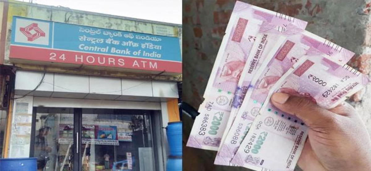 ATM gives out soiled, damaged currency notes