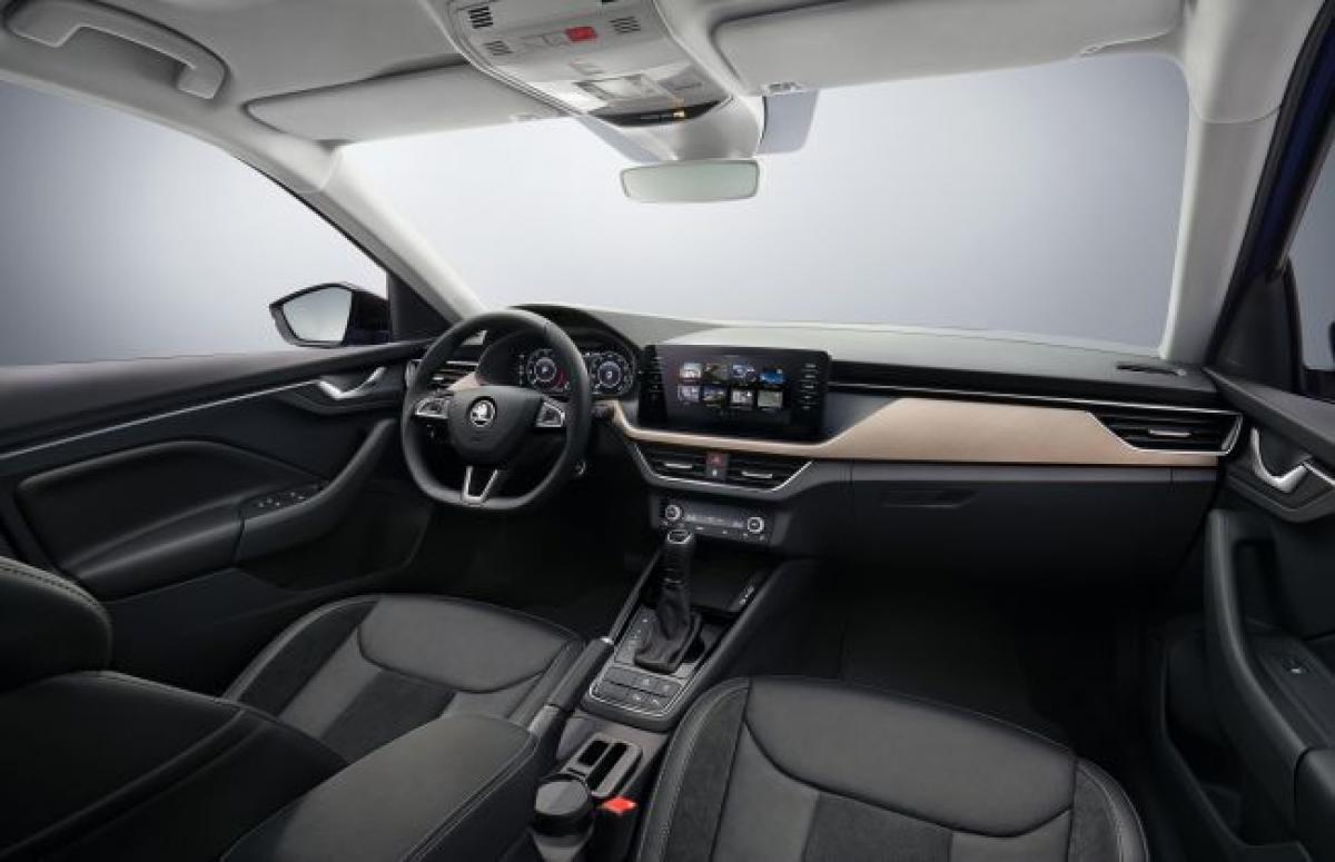 Skoda Scala Interior Showcased, Global Debut On December 6