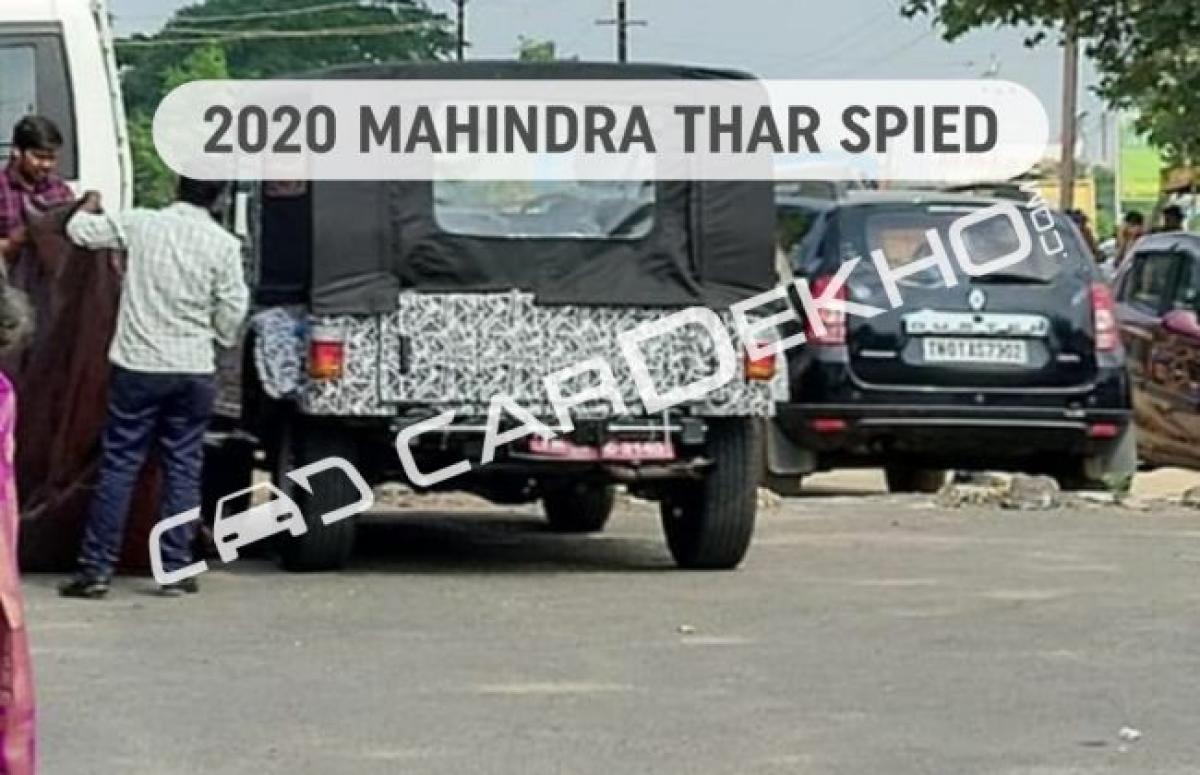 Exclusive: New, BIGGER Mahindra Thar Spied For The First Time