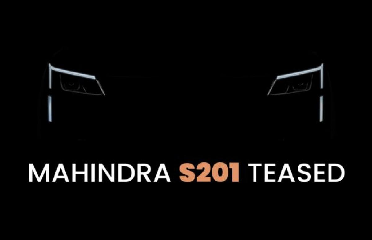 Mahindra S201 SUV Teased; Details To Be Revealed Tomorrow