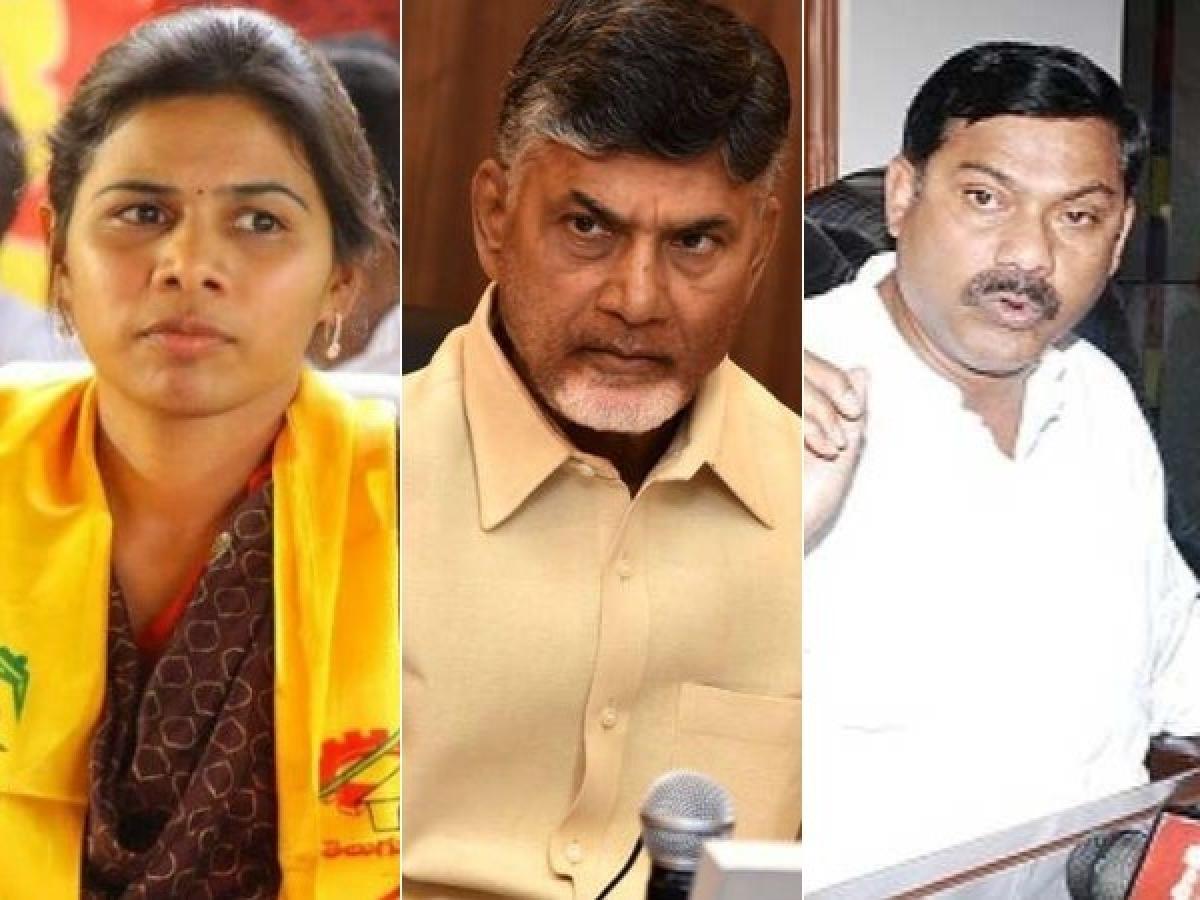 Chandrababu cools off  Akhila Priya, AV Subba Reddy 