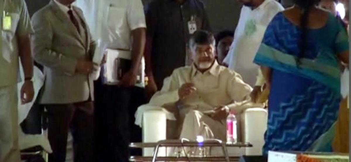 Rain ruins Chandrababu’s public meeting