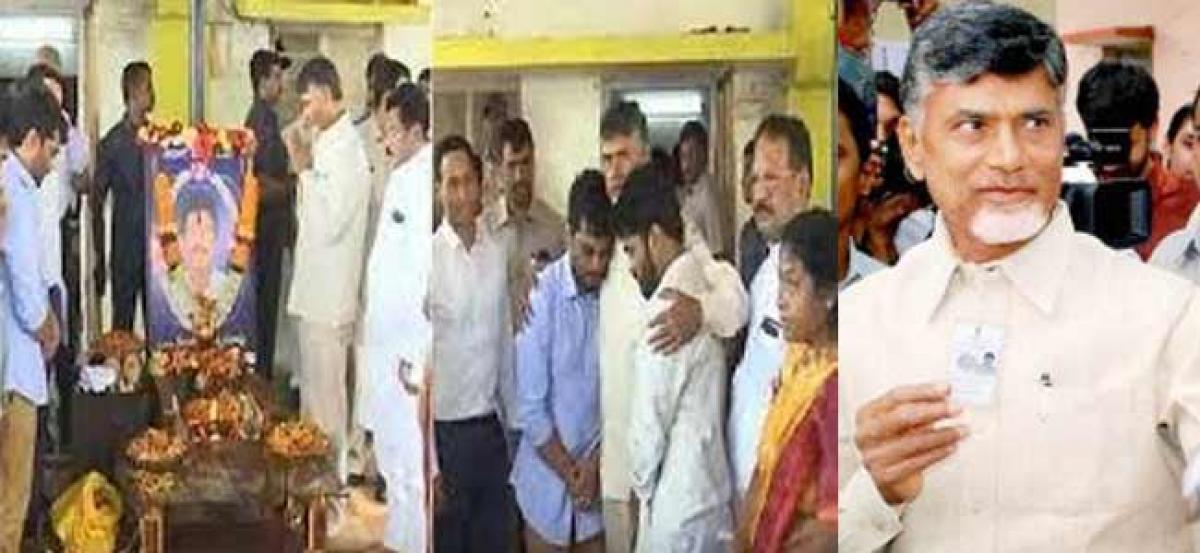 Chandrababu Consoles Kidaris Family