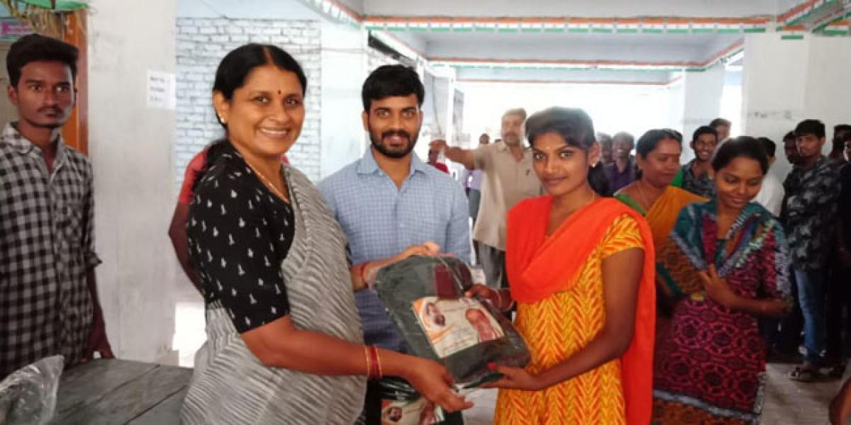 Bags distributed to students