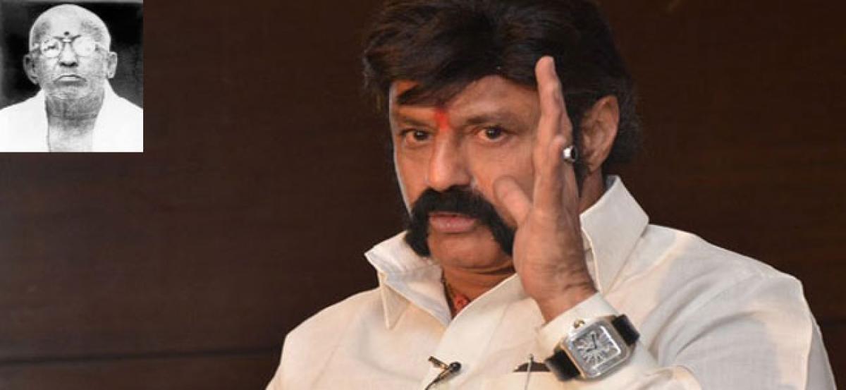 Balayya to invoke another Telugu legend