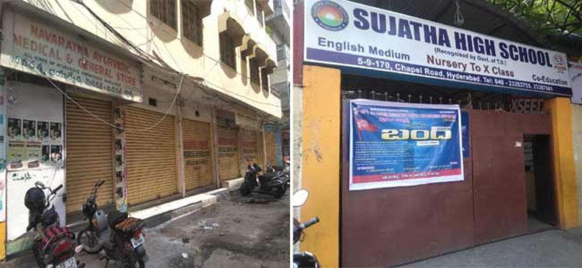 Hyderabad: Private schools, medical shops observe bandh