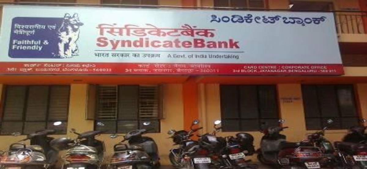 Syndicate Bank quarter end profit increases by 26 per cent