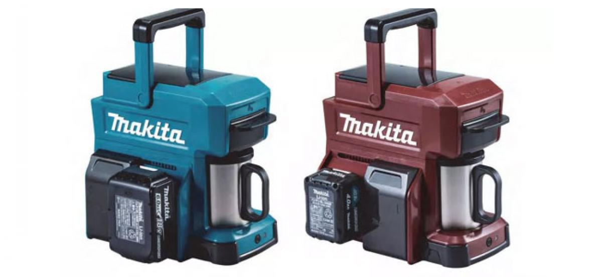 Heres a rugged coffee maker that runs off power tool batteries